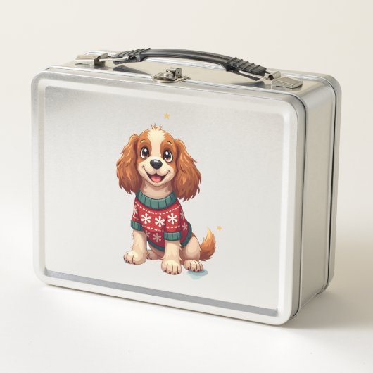 Lunch Box Lueur de flocon de neige de Cocker Spaniel (Devant)