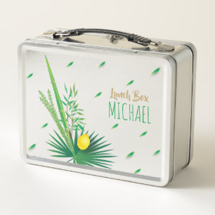 Lunch Box Lulav et Etrog personnalisés pour Souccot Quatre E