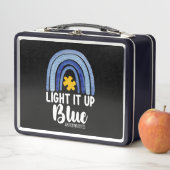 Lunch Box Lumière It Up Blue Rainbow Sensibilisation sur l'a (En situation)