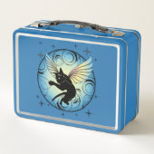 Lunch Box Lune de chat cosmique et étoiles (Dos)