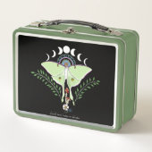 Lunch Box Lune Papillon Céleste Éthéré Vert Mystique (Devant)