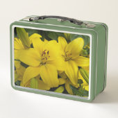 Lunch Box Lys Asiatiques Jaunes Floral (Dos)