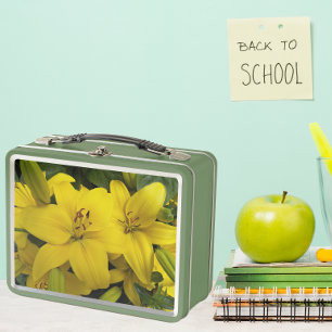 Lunch Box Lys Asiatiques Jaunes Floral