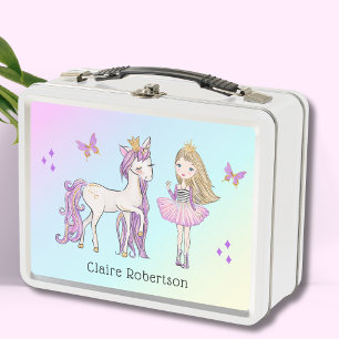 Lunch Box "Ma licorne" facile et école d'amusement rétro