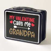 Lunch Box Ma Saint Valentin m'appelle grand-père Leopard Buf (Devant)