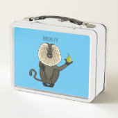 Lunch Box Macaque singe à queue de lion de dessin animé drôl (Dos)