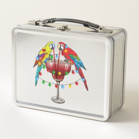 Lunch Box Macaws Tropical Boire Du Vin (Devant)