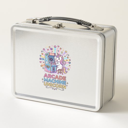 Lunch Box Machine de jeux vidéo Licorne Impression Licorne P (Devant)
