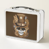 Lunch Box Machine rétro Voodoo à vapeur crâne (Dos)
