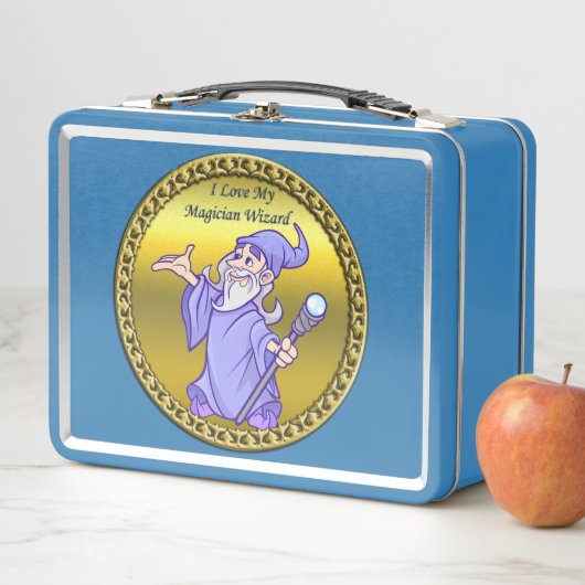 Lunch Box Magicien magicien or sorcière violet sorcière (En situation)