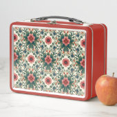 Lunch Box Magie des fleurs boho - dans des nuances de vert e (En situation)