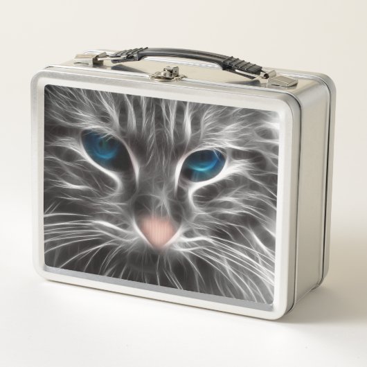 Lunch Box Magnifique Chat au Yeux Bleus (Devant)