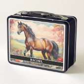 Lunch Box Magnifique cheval bai (Dos)