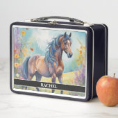 Lunch Box Magnifique cheval bai (En situation)