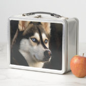 Lunch Box Magnifique Coussin de Lancement Husky (En situation)