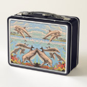 Lunch Box Main Painted by Number | Dolphins | (Dos)