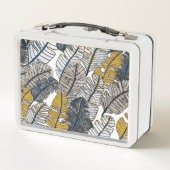 Lunch Box Main tirée : Feuilles tropicaux (Dos)