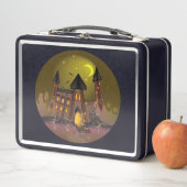Lunch Box Maison de sorcière éffrayante Halloween et château (En situation)