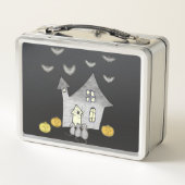 Lunch Box Maison d'Halloween, Chats noirs, Chats, Chauves-so (Dos)