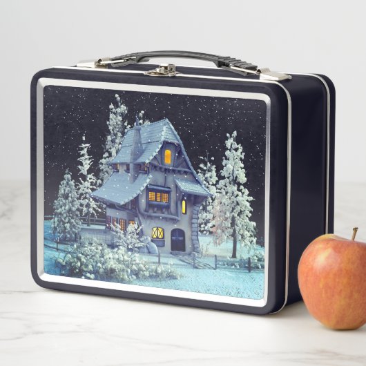 Lunch Box Maison d'hiver (En situation)