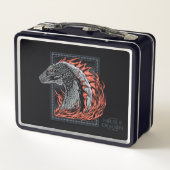 Lunch Box MAISON DU DRAGON | Profil de dragon en flammes (Dos)