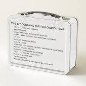 Lunch Box Maison familiale médicale de kit de premiers (Dos)