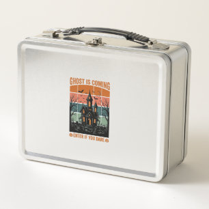 Lunch Box Maison Hantée Vintage Ghost Arrive Halloween Dé