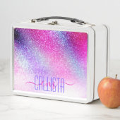 Lunch Box Majestic rose violet Nebula Galaxy Parties scintil (En situation)