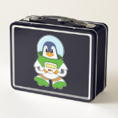 Lunch Box Manchot en astronaute avec costume (Dos)