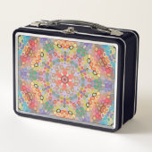 Lunch Box Mandala arc-en-ciel en hexagone (Devant)