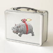 Lunch Box Manège en jetpack d'hippopotame (Dos)