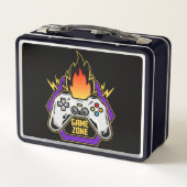 Lunch Box Manette de jeu Zone de jeu avec flammes (Dos)