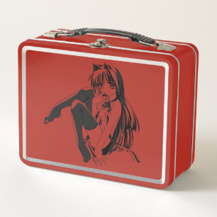 Lunch Box Manga, Chat fille Neko Furry Kawaii Loli
