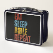 LUNCH BOX MANGER DORMIR BIBLE RÉPÉTER (Devant)