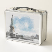 Lunch Box Manhattan Nyc Liberty Statue (Dos)