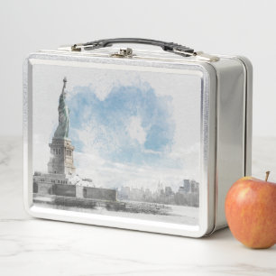 Lunch Box Manhattan Nyc Liberty Statue