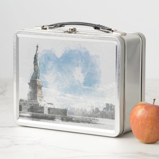 Lunch Box Manhattan Nyc Liberty Statue (En situation)