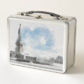 Lunch Box Manhattan Nyc Liberty Statue (Devant)