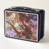 Lunch Box Marbre de cristal de quartz de feu Abstrait (Dos)