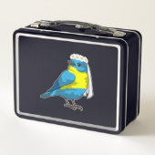 Lunch Box Mariée oiseau avec couronne de fleurs (Dos)