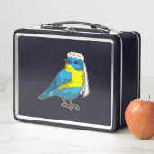 Lunch Box Mariée oiseau avec couronne de fleurs (En situation)