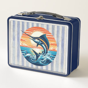 Lunch Box Marlin coucher de soleil côtier/nautique/plage per