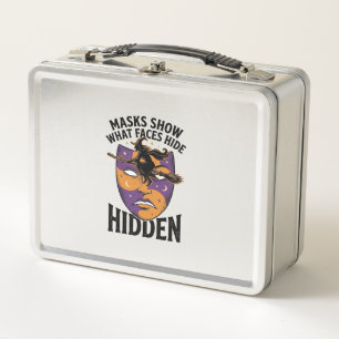 Lunch Box Masque de sorcière vintage Halloween illusion de v