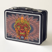 Lunch Box Masque rituel du roi guerrier tribal (Dos)
