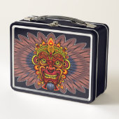 Lunch Box Masque rituel du roi guerrier tribal (Devant)