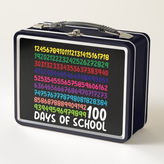 Lunch Box Math Nombres 100e Jour d'École Enseignant Enfants (Devant)