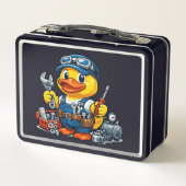 Lunch Box Mécanicien Canard en Caoutchouc (Dos)