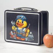 Lunch Box Mécanicien Canard en Caoutchouc (En situation)