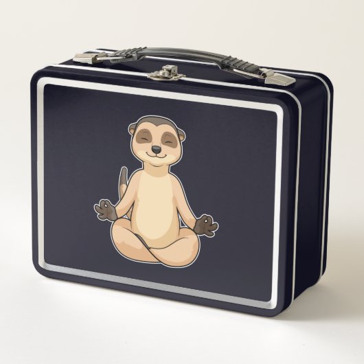 Lunch Box Meerkat à la méditation de Yoga (Devant)