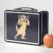 Lunch Box Meerkat avec lunettes (En situation)